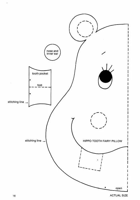 Подушки в кроватку своими руками выкройки hippo appliqué pattern 4 Applique pattern, Hippo crafts, Quiet book patterns