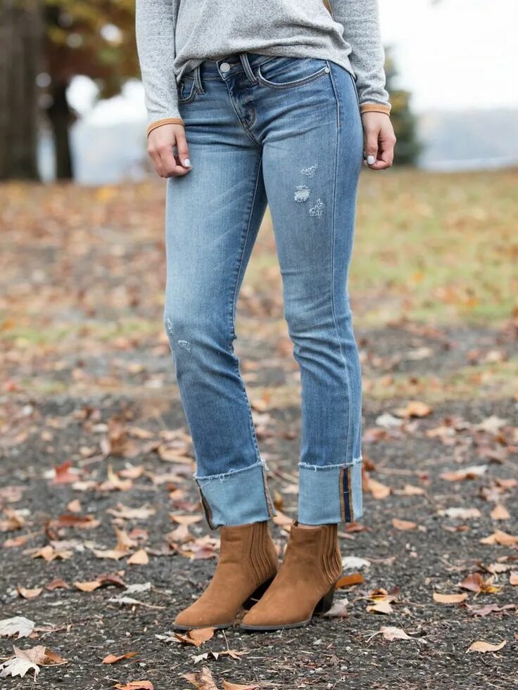 Подвернутые джинсы женские фото Layla Cuffed Skinny Jean - Light Wash Cuffed skinny jeans, Skinny jeans, Light j