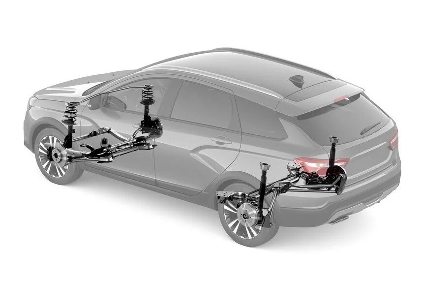 Подвеска лада веста фото Для Lada Vesta разработали независимую заднюю подвеску. Но есть нюанс