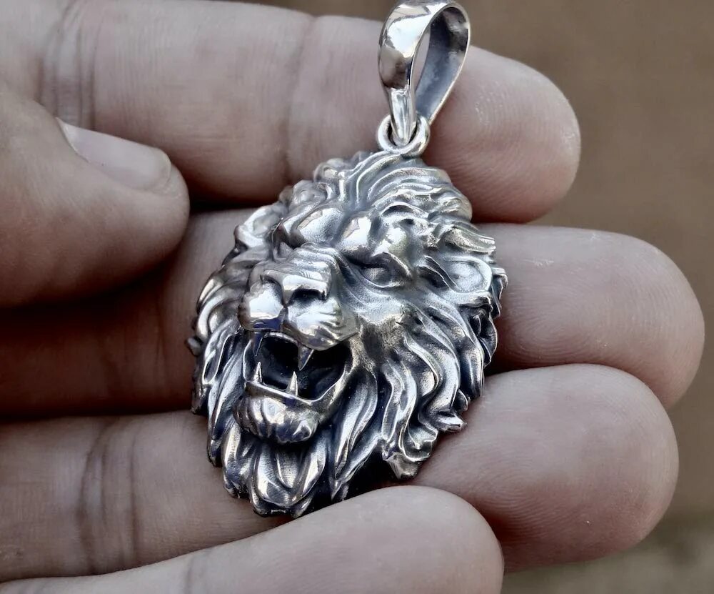 Подвеска лев фото Silver lion