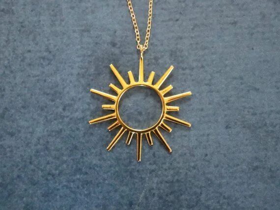 Подвеска солнце фото Sun Rays Necklace, 3D Printed Cast Solar Jewelry - Etsy Fine silver jewelry, Sil