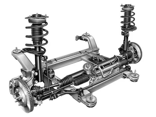 Подвеска у машины как выглядит Передняя подвеска. - DRIVE2