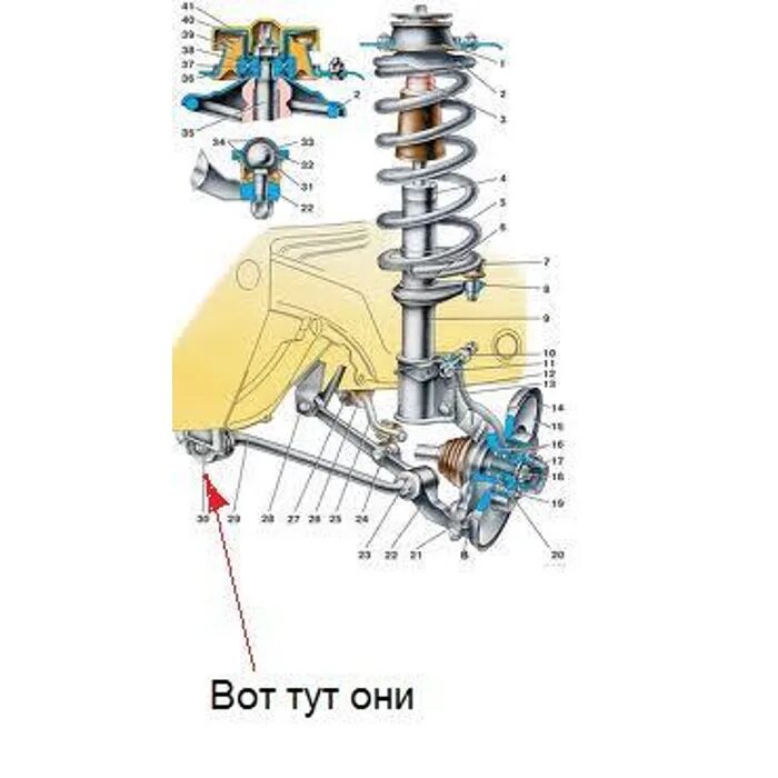 Подвеска ваз 2110 схема Смешная про шайбы - обсуждение на форуме e1.ru