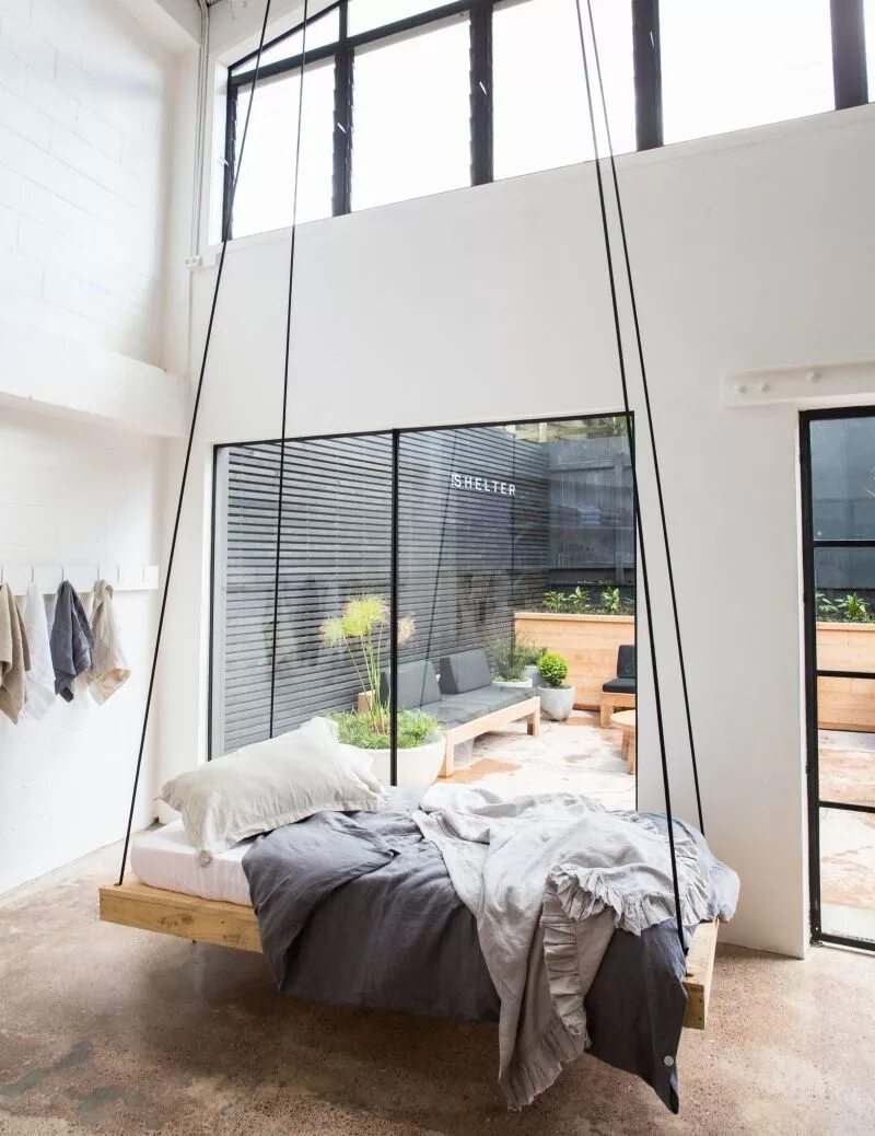 Подвесная кровать в спальне фото The Design Chaser: The Shelter Comfortable bedroom, Bedroom interior, Bed design