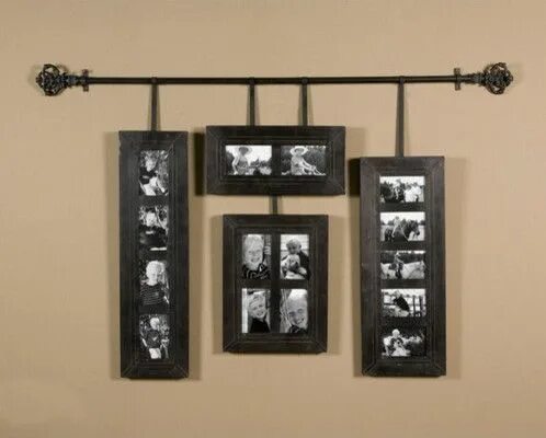 Подвесная система для фото Uttermost Black Hanging Photo Frames in Hand Forged Metal - Modern - Picture Fra