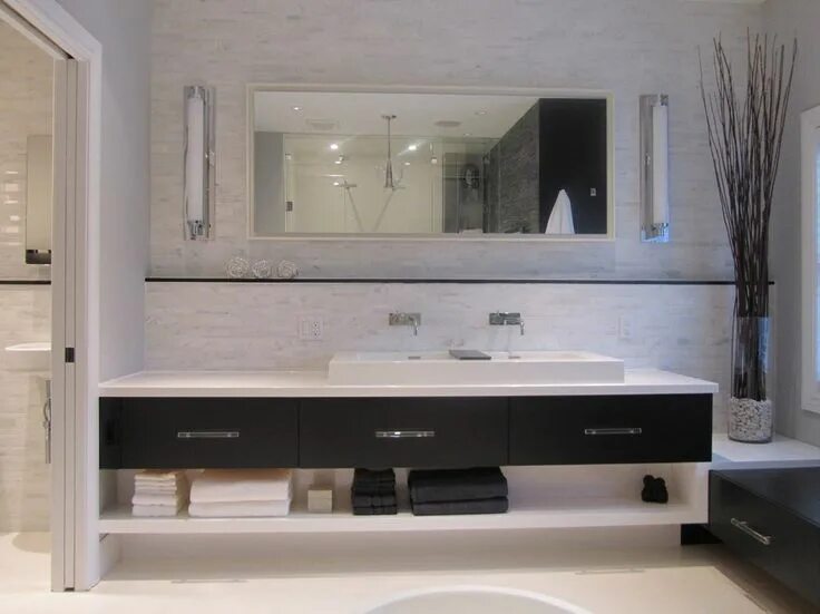 Подвесная тумба в интерьере ванной EDGY ELEMENTS - modern - bathroom - toronto - NathalieTremblay - Atelier Cachet