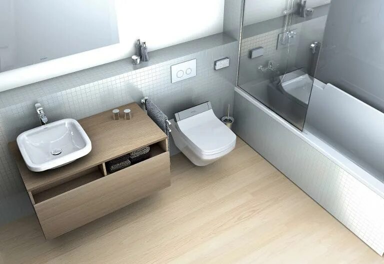 Подвесная ванна фото Крышка-сиденье Duravit SensoWash Starck C 610200002000300 для DuraStyle купить в