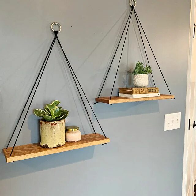Подвесной декор для дома Hanging Shelf / 1 Large Shelf / Floating Shelf / Swing Shelf Hanging shelves, Ro