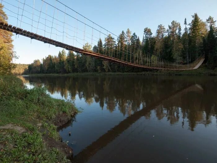 Подвесной мост аннушкин мост река чусовая фото Аннушкин мост