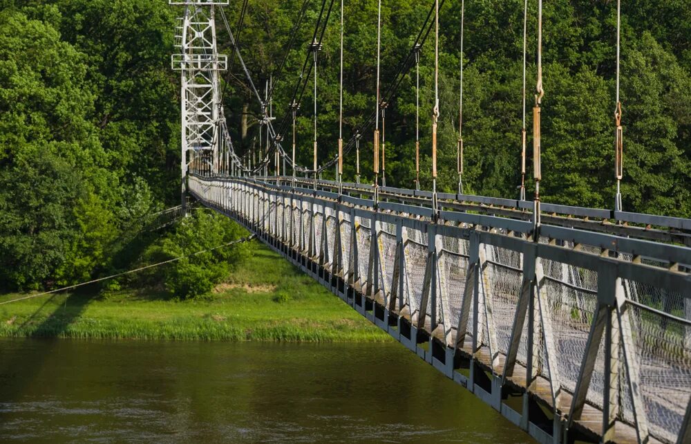 Подвесной мост гродненская область мосты фото Волшебный озёрный край: водоёмы Беларуси - Блог OneTwoTrip