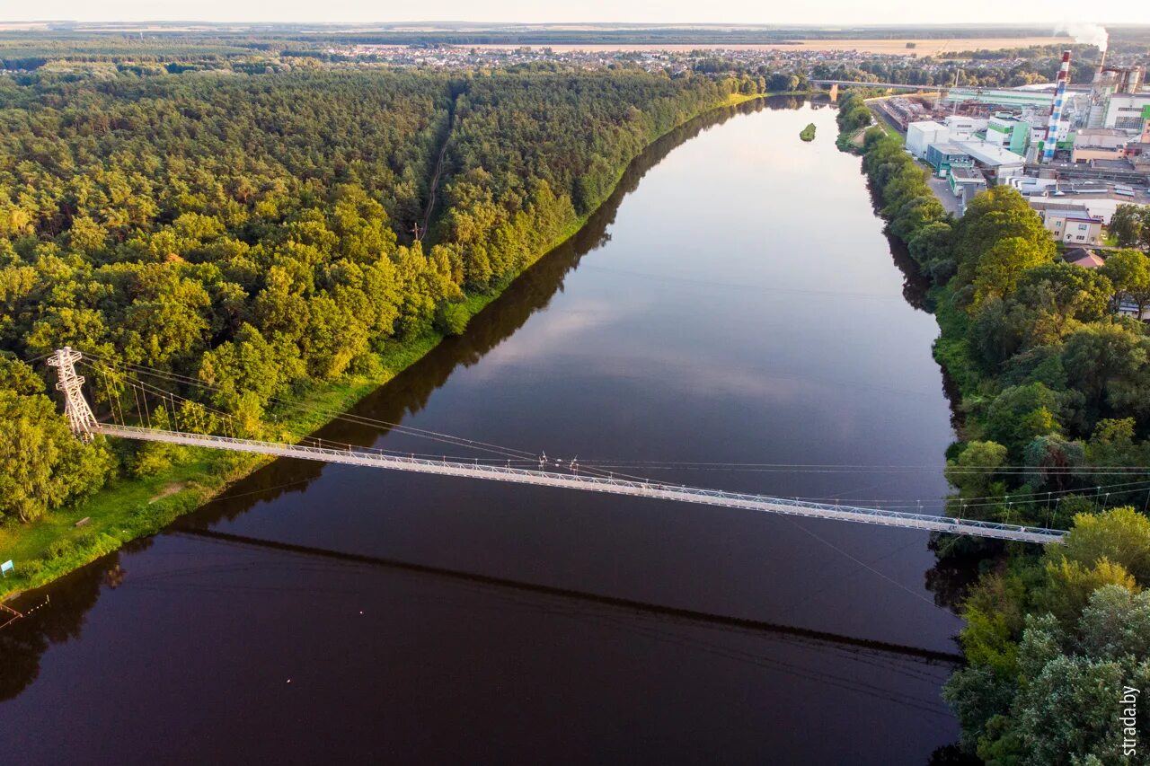 Подвесной мост гродненская область мосты фото Подвесной мост через Неман (Мосты) 427 / Достопримечательности / Путешествия по 