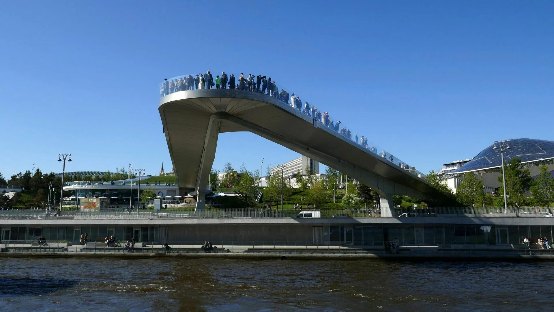 Подвесной мост москва зарядье фото Парк "Зарядье". Последние новости - Недвижимость РИА Новости