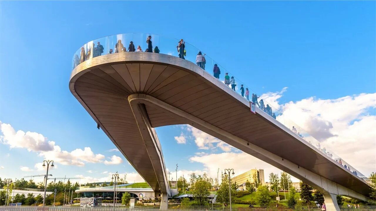 Подвесной мост москва зарядье фото ГАУК г. Москвы "Парк "Зарядье" Экскурсия