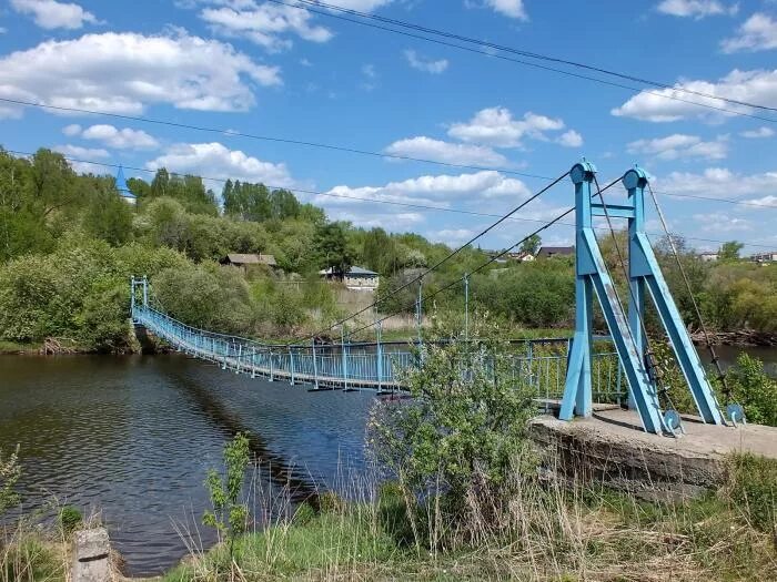 Подвесной мост в велижском районе фото Подвесной мост - Курьи