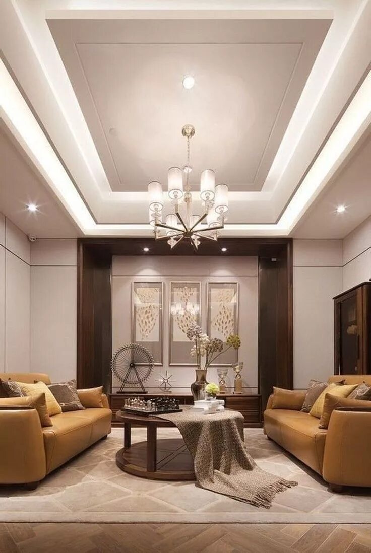 Подвесной потолок фото гостиная 35 Perfect Lighting Design for Modern Living Room In Your House - Homiku.com Cei