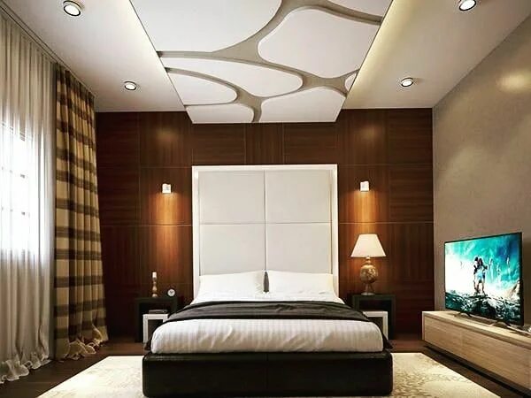 Подвесной потолок в спальне фото Watch the Best YouTube Videos Online - Bedroom design #bedroomdecor #newdesign #