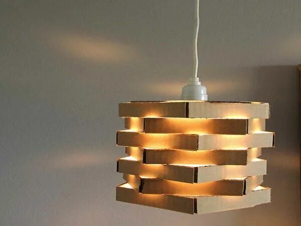 Подвесной светильник своими руками 21 cardboard lamp ideas - eco-friendly modern lighting fixtures Kronleuchter sel