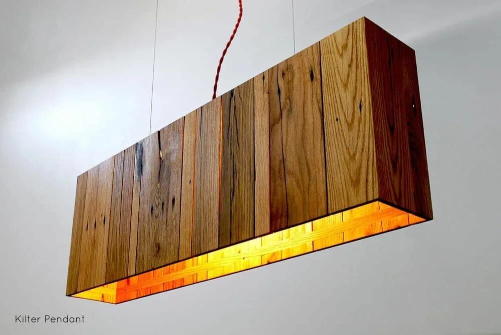 Подвесной светильник своими руками 10 Inventive Ideas of Wood Pallet Lamps - iD Lights Lustre de madeira, Design de