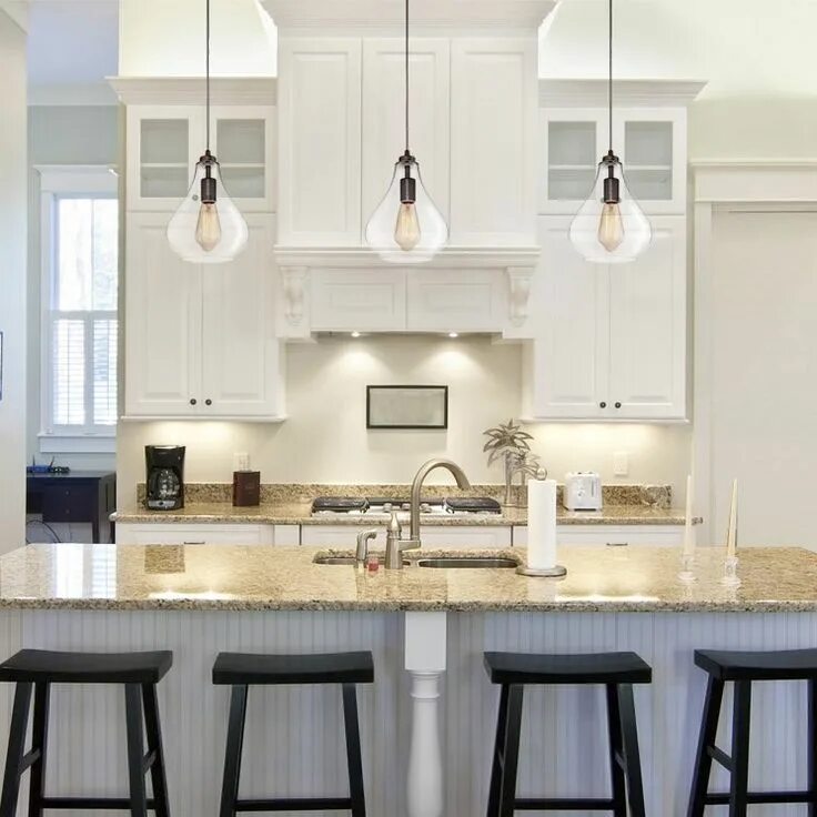 Подвесной светильник в интерьере кухни Castorena 1-Light Mini Pendant Kitchen lighting design, Kitchen renovation, Kitc