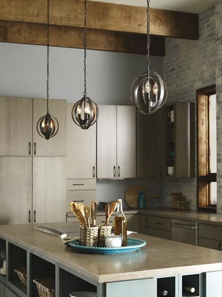 Подвесной светильник в интерьере кухни Progress Lighting P5142 - Build.com Kitchen island lighting, Kitchen island ligh