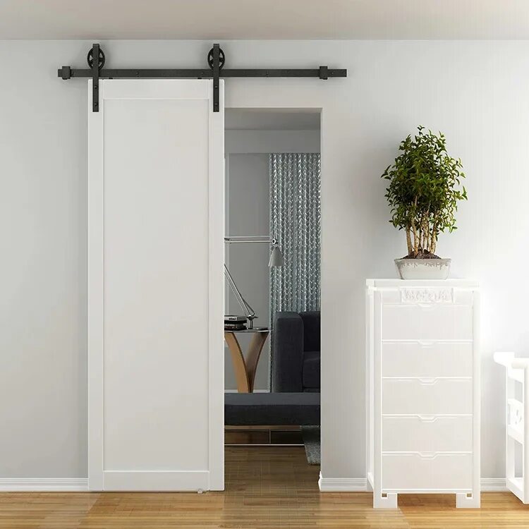 Подвесные двери фото Attractive price new type wooden partition door sliding,wooden door accessories 