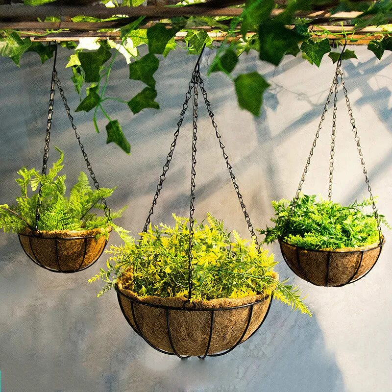 Подвесные горшки фото Garden Cachepot For Flowers Hanger Flower Pot Macrame Pots For Plants Basket Bal