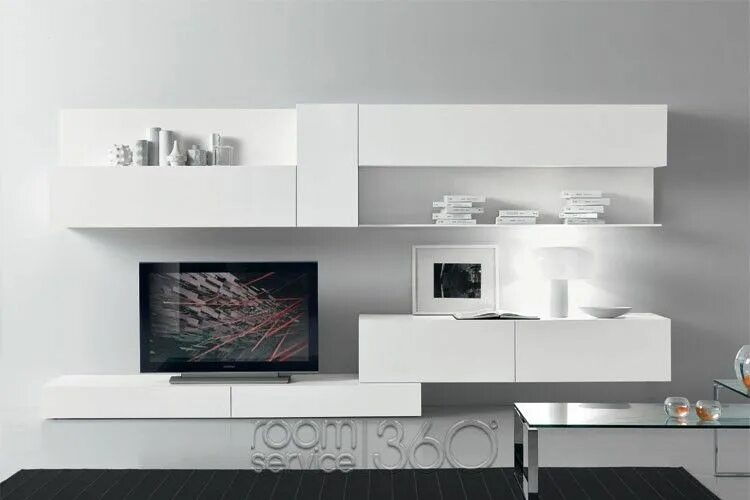 Подвесные гостиные в современном стиле фото Modus 70 Ultra Modern Wall Unit by Presotto - Made in Italy Modern furniture des