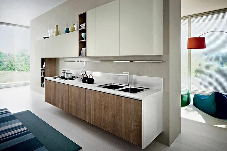 Подвесные кухни фото Gorgeous Kitchen Blends Sleek Minimalism With A Chic Eco-Friendly Design Modern 