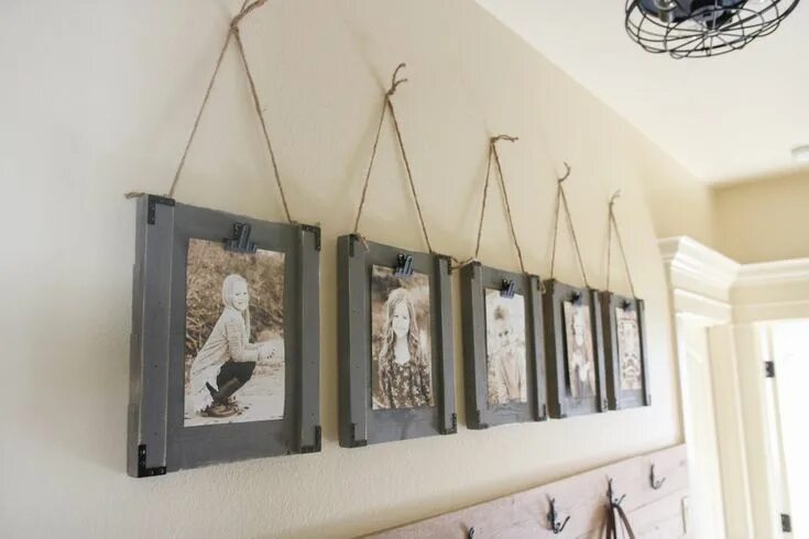 Подвесные стены фото DIY Hanging Frames and YouTube Video Hanging frames, Diy hanging, Hanging pictur