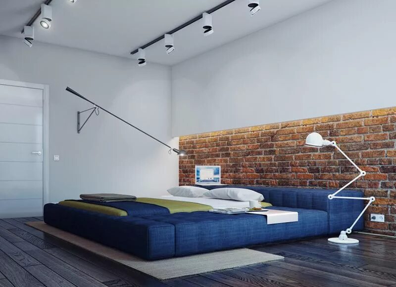 Подвесные стены в интерьере 22 Bachelor's Pad Bedrooms for Young Energetic Men Home Design Lover Bachelor pa