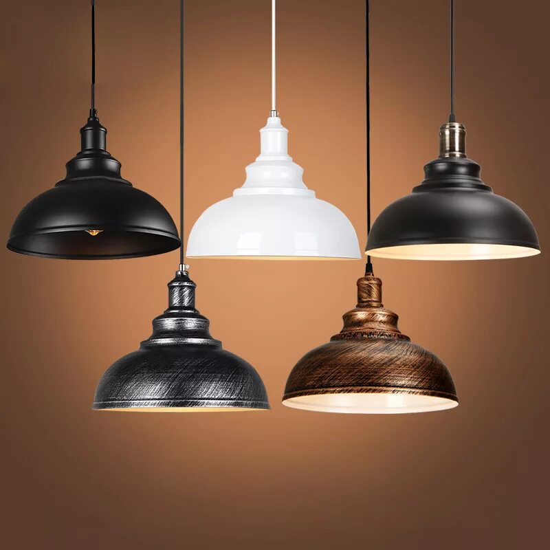 Подвесные светильники черные в стиле лофт Loft Decor Industrial Lamp Pendant Lights Iron Vintage Room - AliExpress