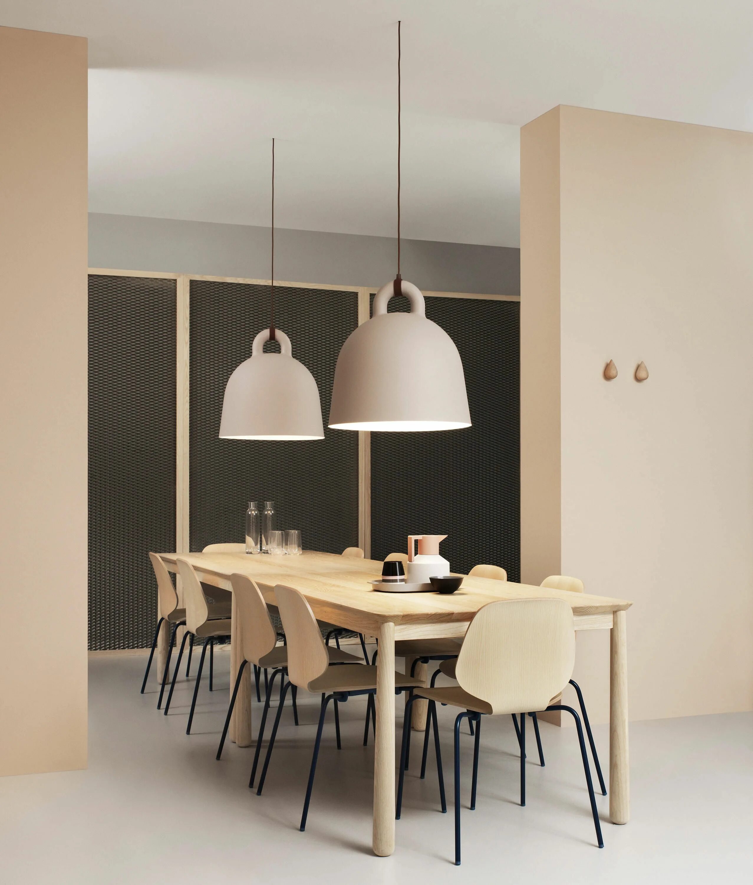 Подвесные светильники над столом фото Bell Lamp large & designer furniture Architonic Normann copenhagen bell lamp, No