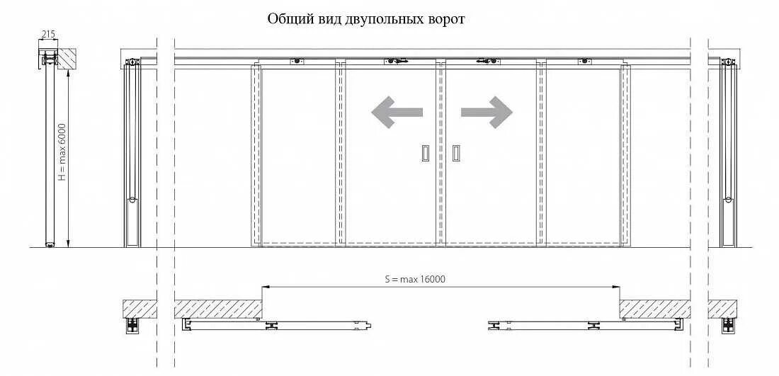 Подвесные ворота чертежи схемы Картинки СКЛАДНОЙ ВОРОТА СВОИМИ РУКАМИ ЧЕРТЕЖИ