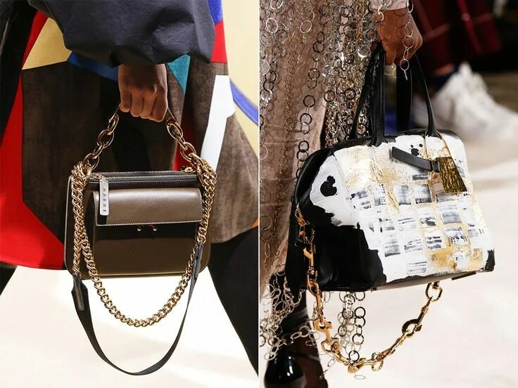 Подвесы на сумку тренд Сумки на цепочке Marni, Loewe Модные сумки, Мода сумки