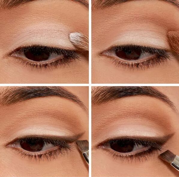 Подвижное веко макияж Макияж для карих глаз в домашних условиях Eye enlarging makeup, Best makeup tuto