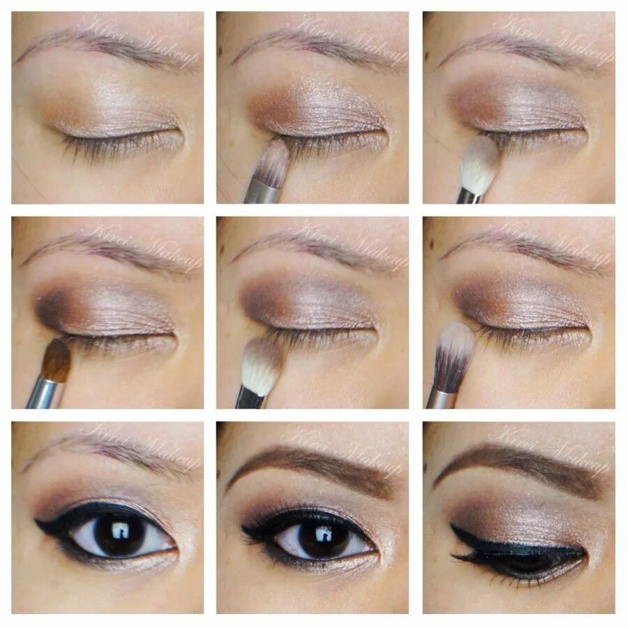 Подвижное веко макияж Another technique Maquillaje de ojos ahumados, Maquillaje de ojos asiáticos, Imá