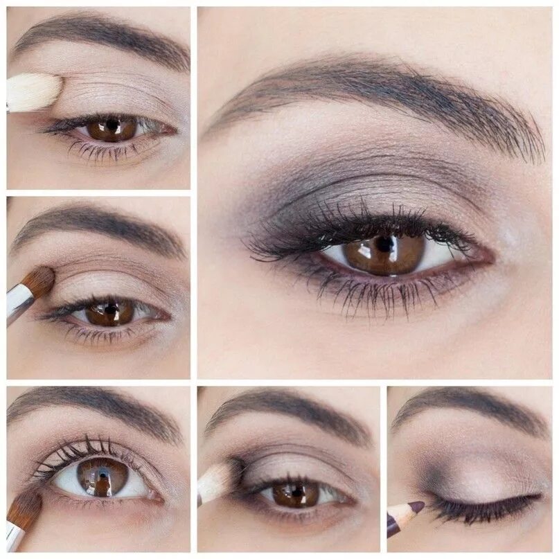 Подвижное веко макияж Pin by Колесникова Наталья Викторовна on макияж Smokey eye makeup tutorial, Eye 