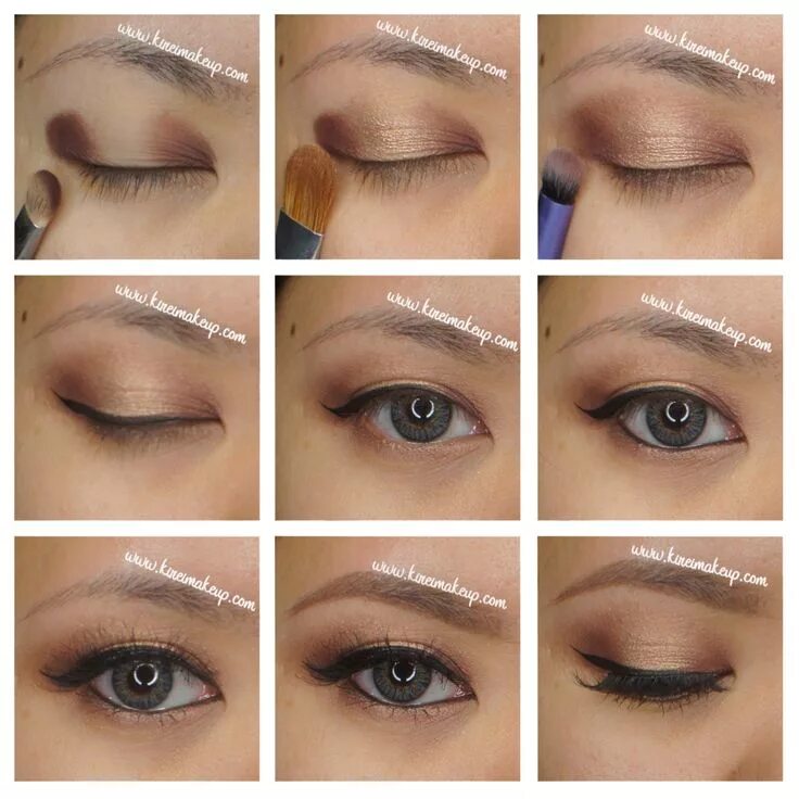 Подвижное веко макияж Holiday Party Makeup #3 - New Year Holiday party makeup, Chocolate bar palette, 