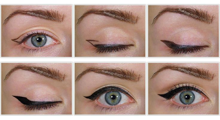 Подводка для нависшего века фото Eyeliner Макияж для нависших век, Макияж глаз, Макияж