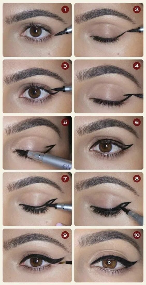 Подводка глаз фото поэтапно 21 Easy Eyeliner Hacks Everyone Should Try Winged eyeliner makeup, Makeup eyelin