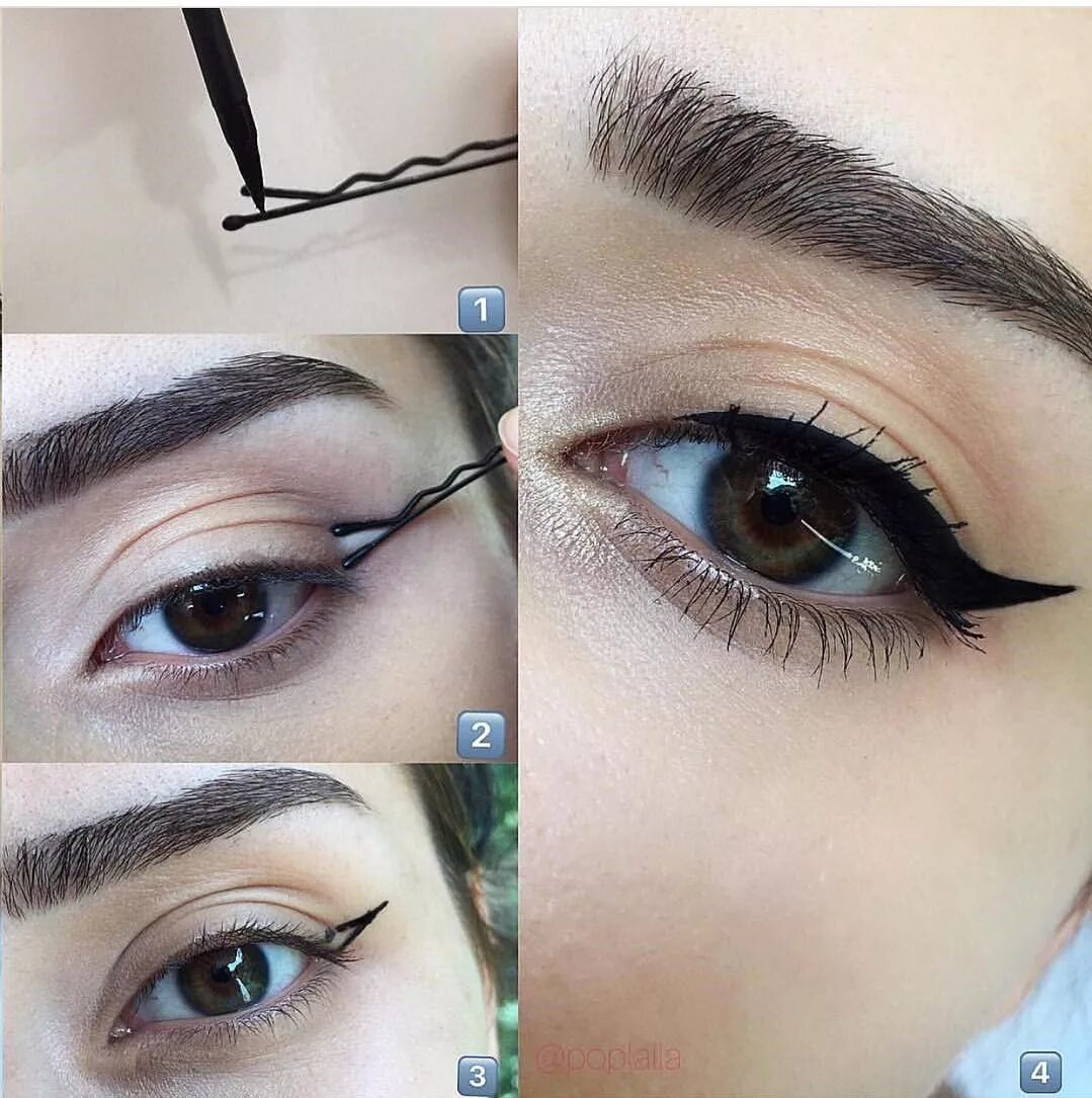 Подводка глаз фото поэтапно Bold Makeup Looks to Try Cat eye makeup tutorial, Cat eye makeup, Eyeliner for b