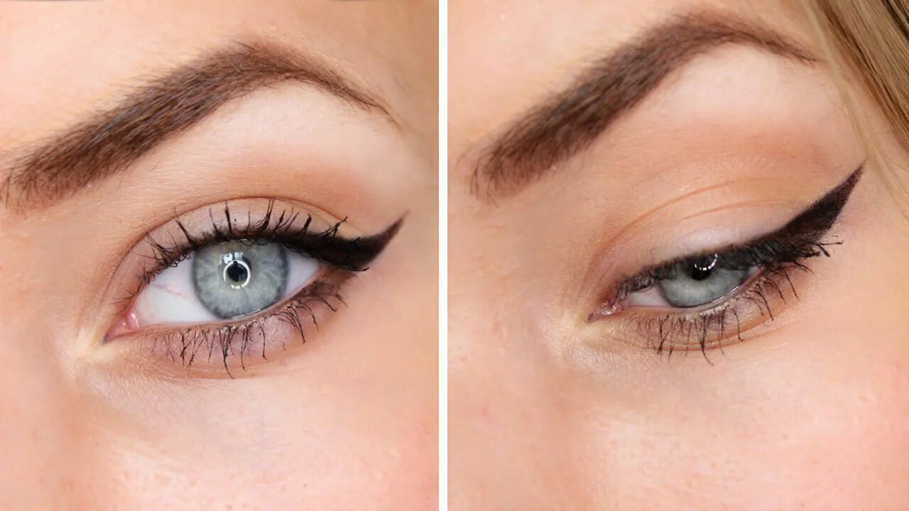 Подводка глаз с нависшим веком фото easy winged eyeliner tutorial in 2024 Easy winged eyeliner, Eyeliner tutorial, W