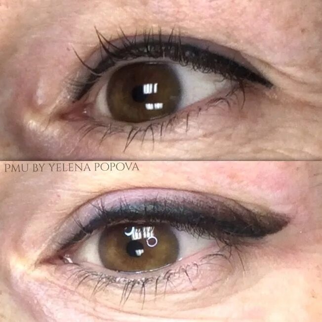 Подводка татуаж View before after photo examples of our Eyeliner Permanent Makeup in Toronto. Ou