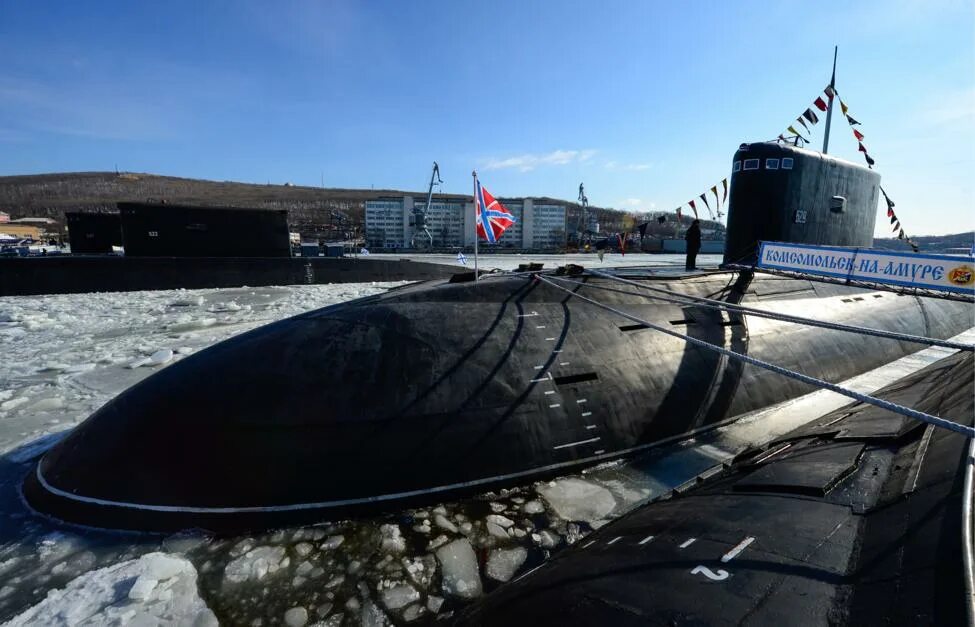 Подводная лодка владивосток фото Подлодка "Комсомольск-на-Амуре" после модернизации вернулась на ТОФ - ТАСС