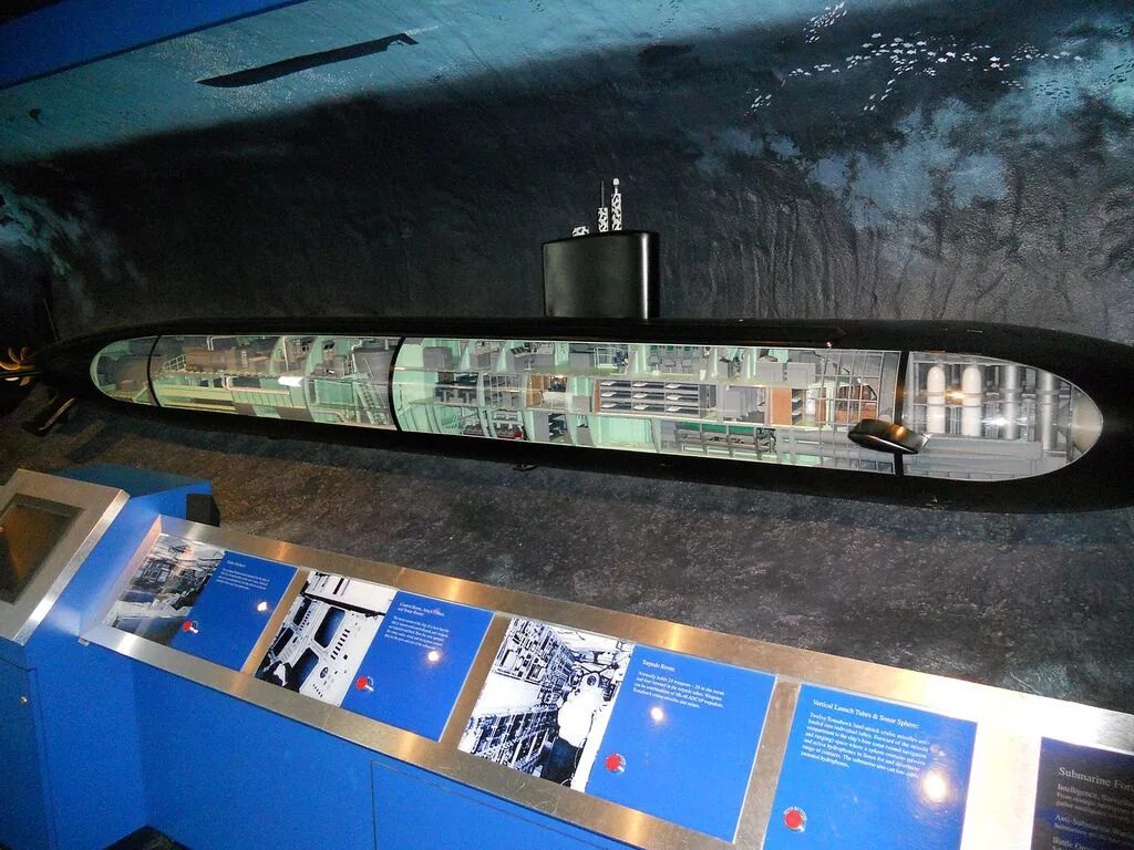 Подводная лодка внутри фото современная и снаружи Los Angeles-class Submarine Cutaway Submarine museum, Nuclear submarine, Submari