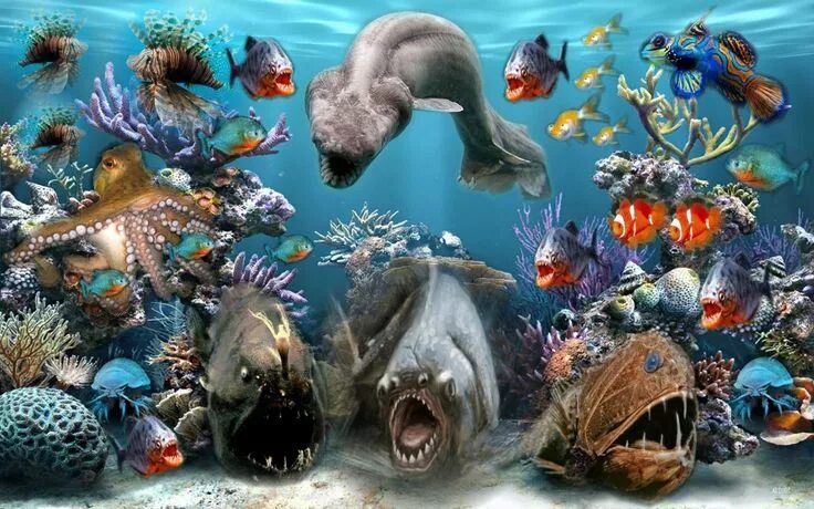 Подводные животные картинки sea creatures Sea Creatures