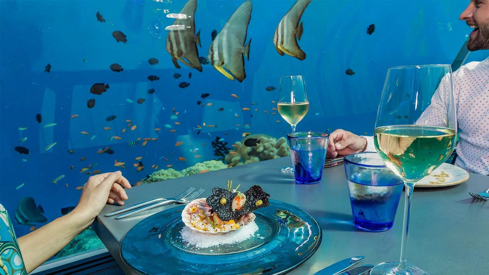 Подводный ресторан на мальдивах фото 5.8 Undersea Restaurant Hurawalhi Maldives - Hurawalhi