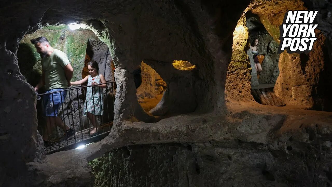 Подземный город в турции фото Turkish man knocked down basement wall to find 2,000-year-old underground city -