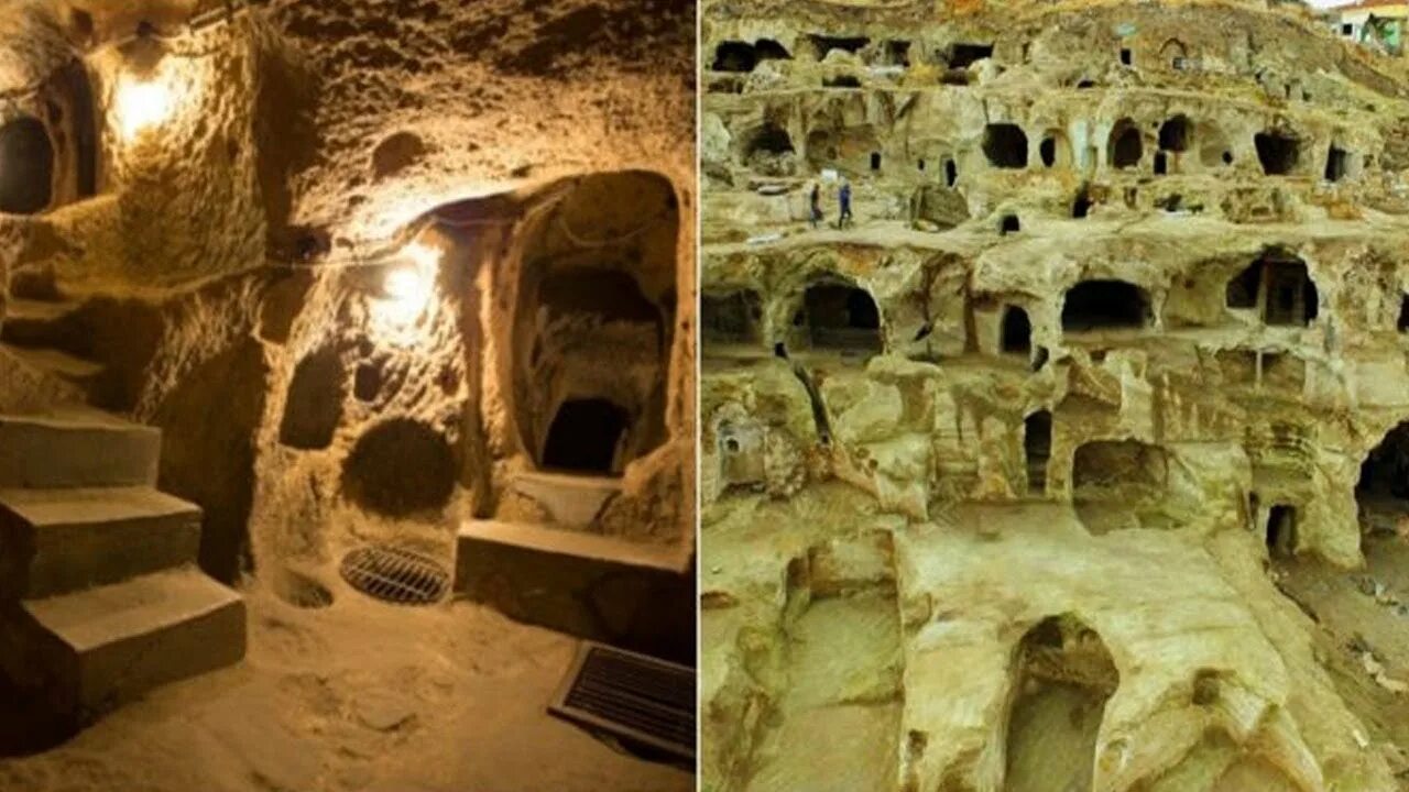 Подземный город в турции фото This is The Unbelievable Underground City in which 50000 People Lived - YouTube