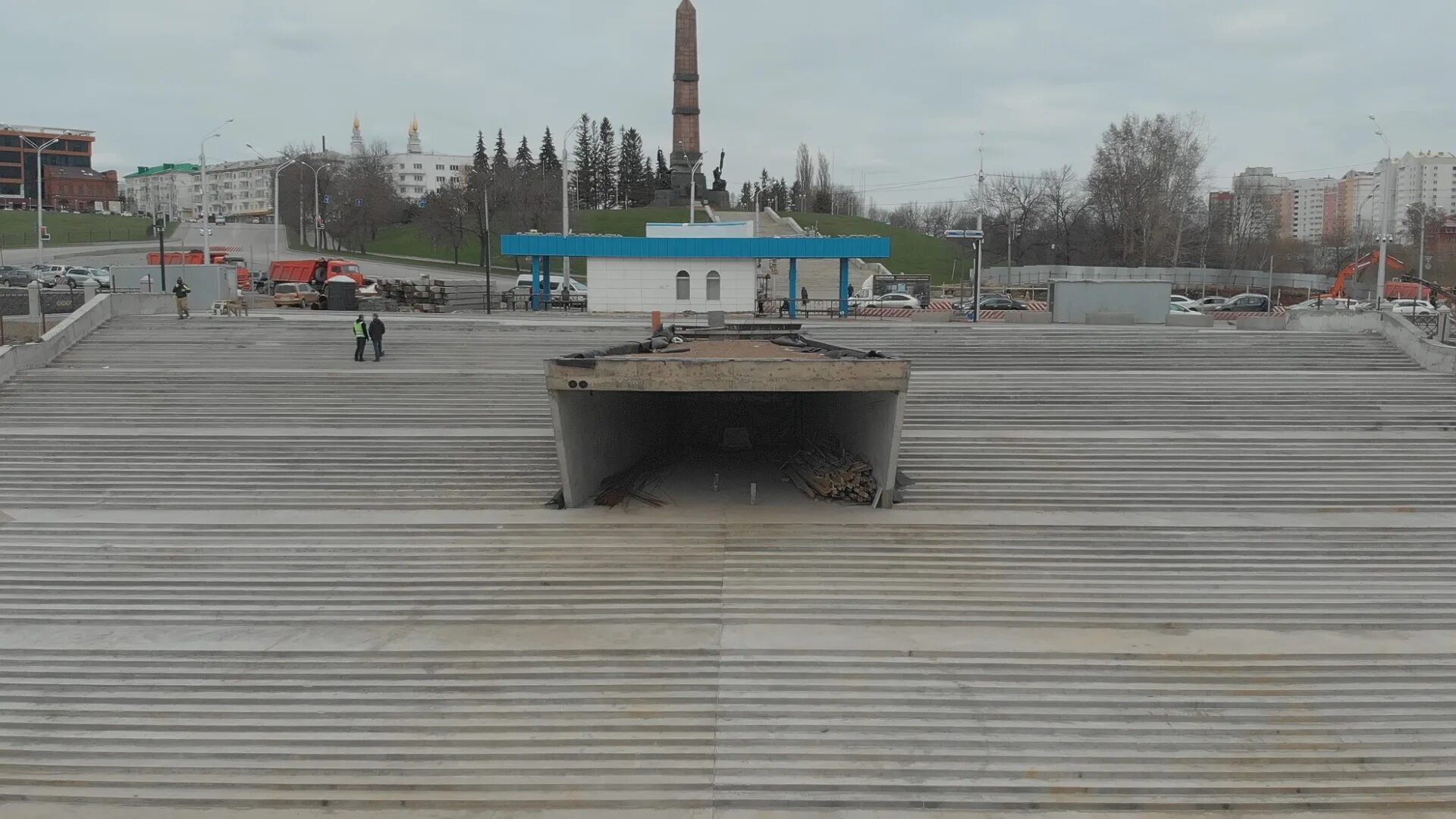 Подземный переход в уфе фото В Уфе продолжается строительство подземного перехода за 139 миллионов рублей - Н